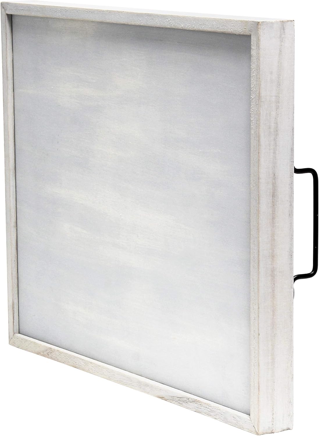 Elegant Designs HG2000-GGH Wood w-Handles Decorative Serving Tray, 15.5" x 12", Gray Wash Gather: Home & Kitchen