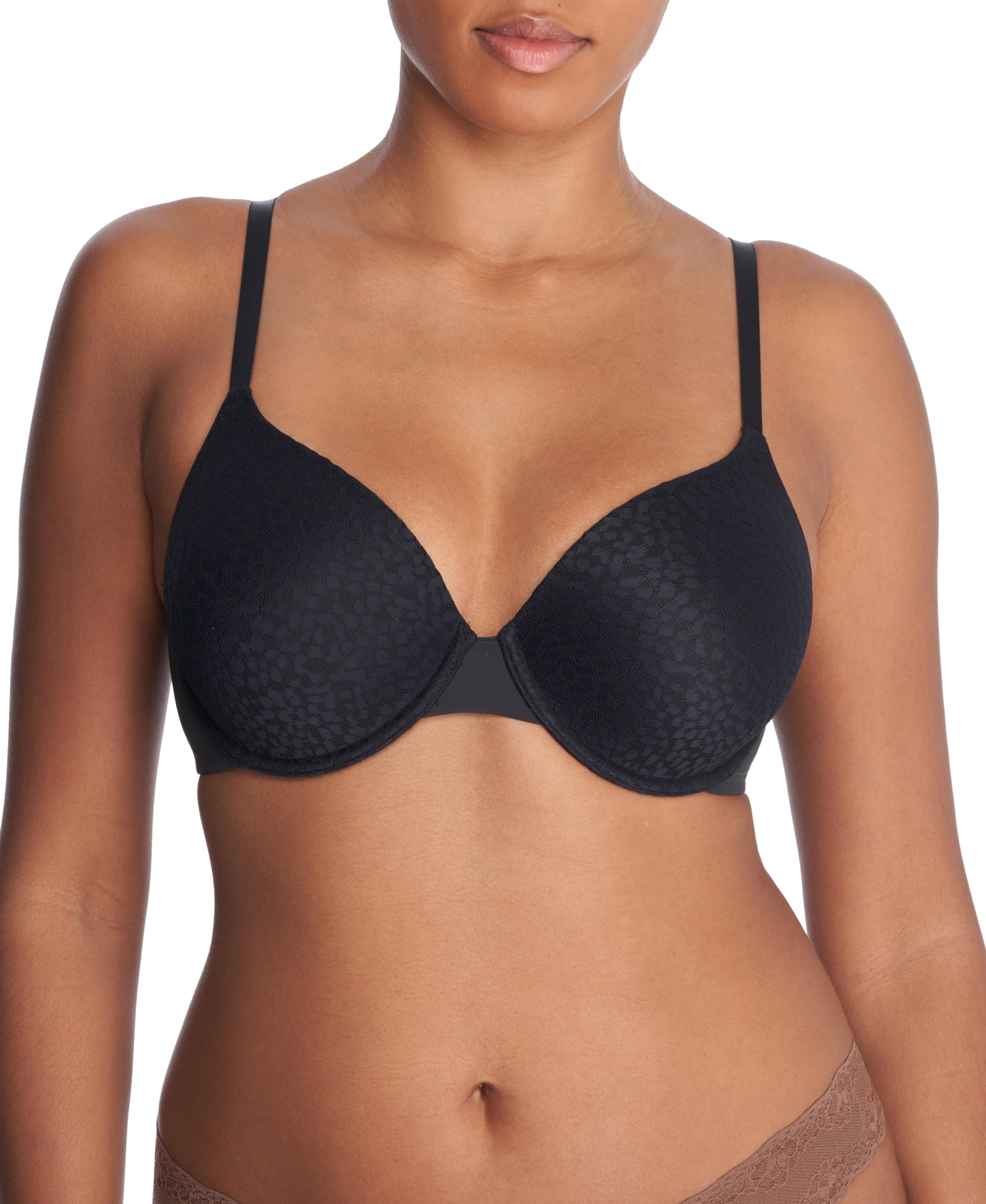 Natori Women’s Comfort Evolution Full Fit Memory Foam Convertible Underwire, Black