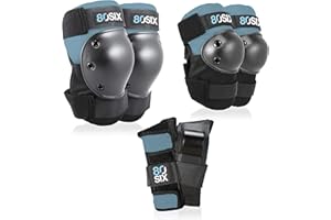 80Six Kids Multi-Sport Pad Set with Wristguards, Elbow Pads, and Knee Pads, Designed by Industry Leading Brand Triple 8