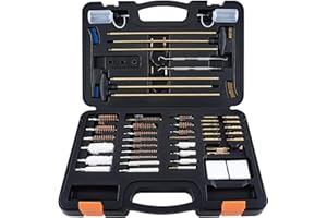 BOOSTEADY Gun Cleaning Kit Universal Gun Cleaning Kit Shotgun Pistol Cleaning Kit with Lightweight Organized Carrying Case Gun Cleaning Supplies Gun Cleaner Bottle Brass Jags and Tips