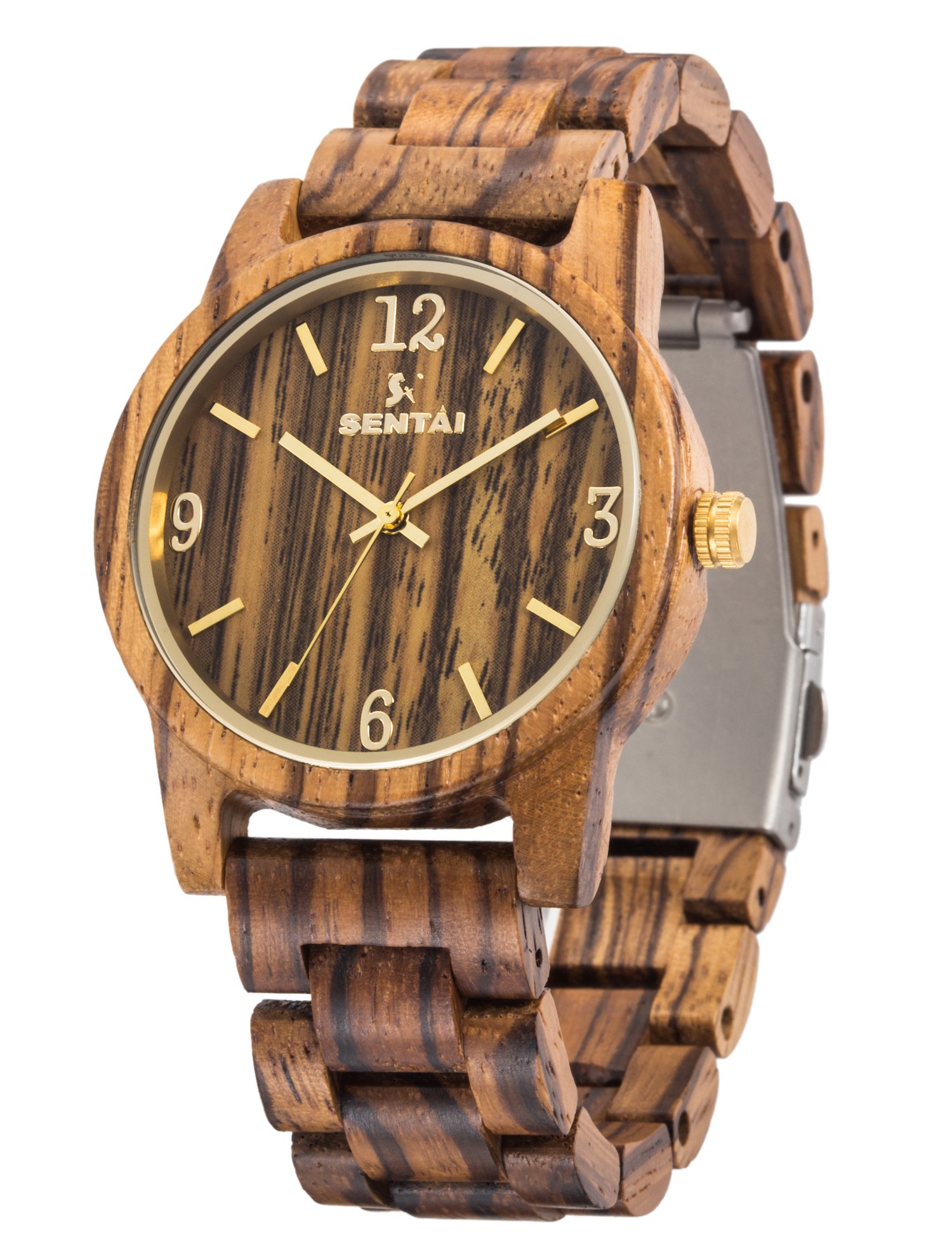 Sentai Men Wood Watch Japanese Movement Analog Quartz Wooden Watch  Lightweight Wood Wrist Watch Gift for Men: Buy Online in BAHRAIN at  desertcart
