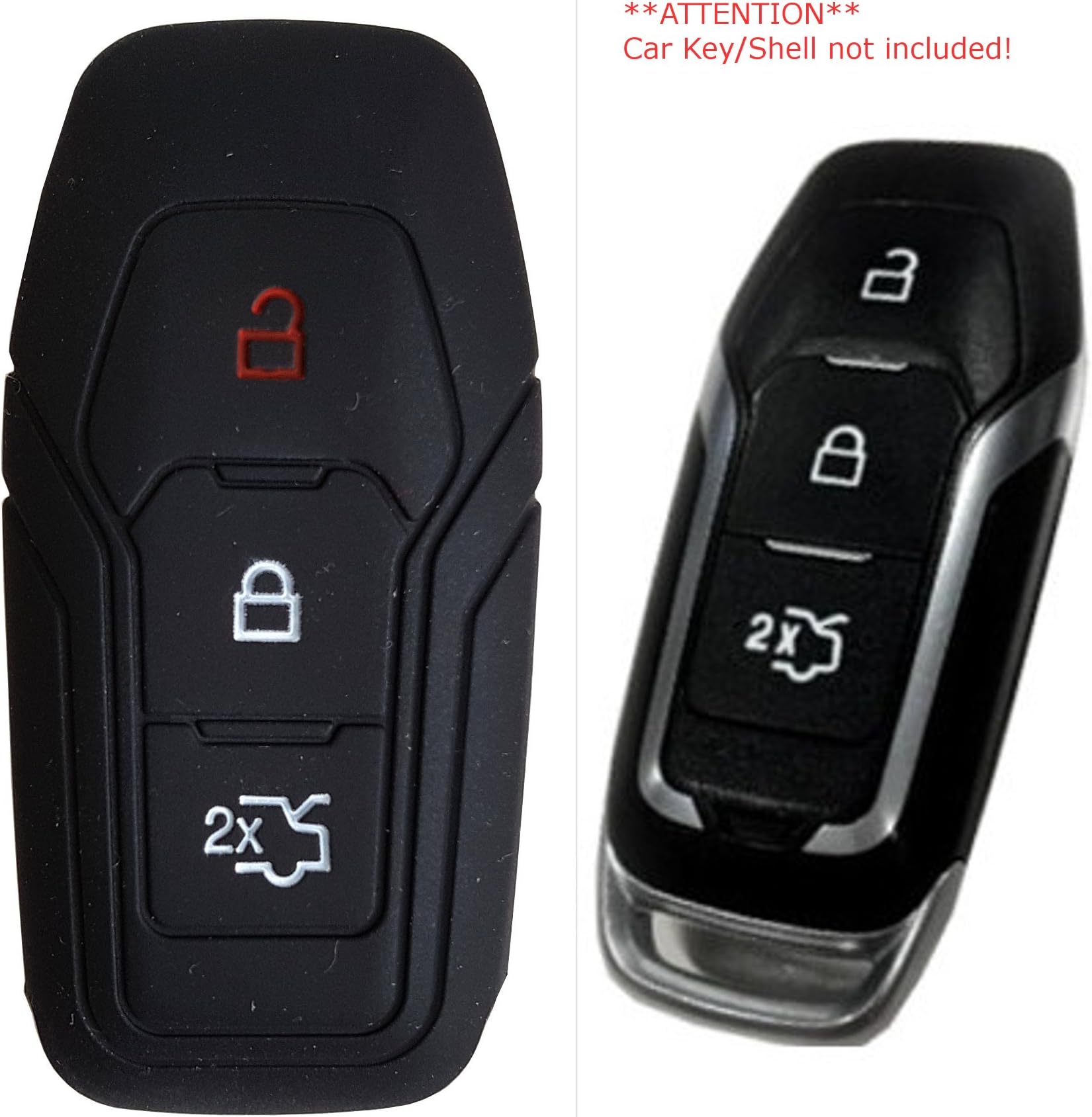 CK+ Ford car key case cover silicone for Focus Ka Mondeo Tourneo