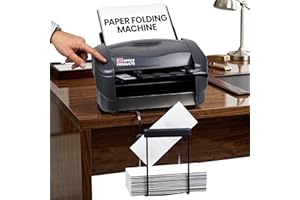 Martin Yale P7500 Paper Folding Machine - Automatic Feed Tabletop 4000 Sheet/Hour Letter, Half, ZFold, Double Parallel, for O