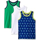 Amazon Essentials Boys and Toddlers' Sleeveless Tank Tops, Multipacks