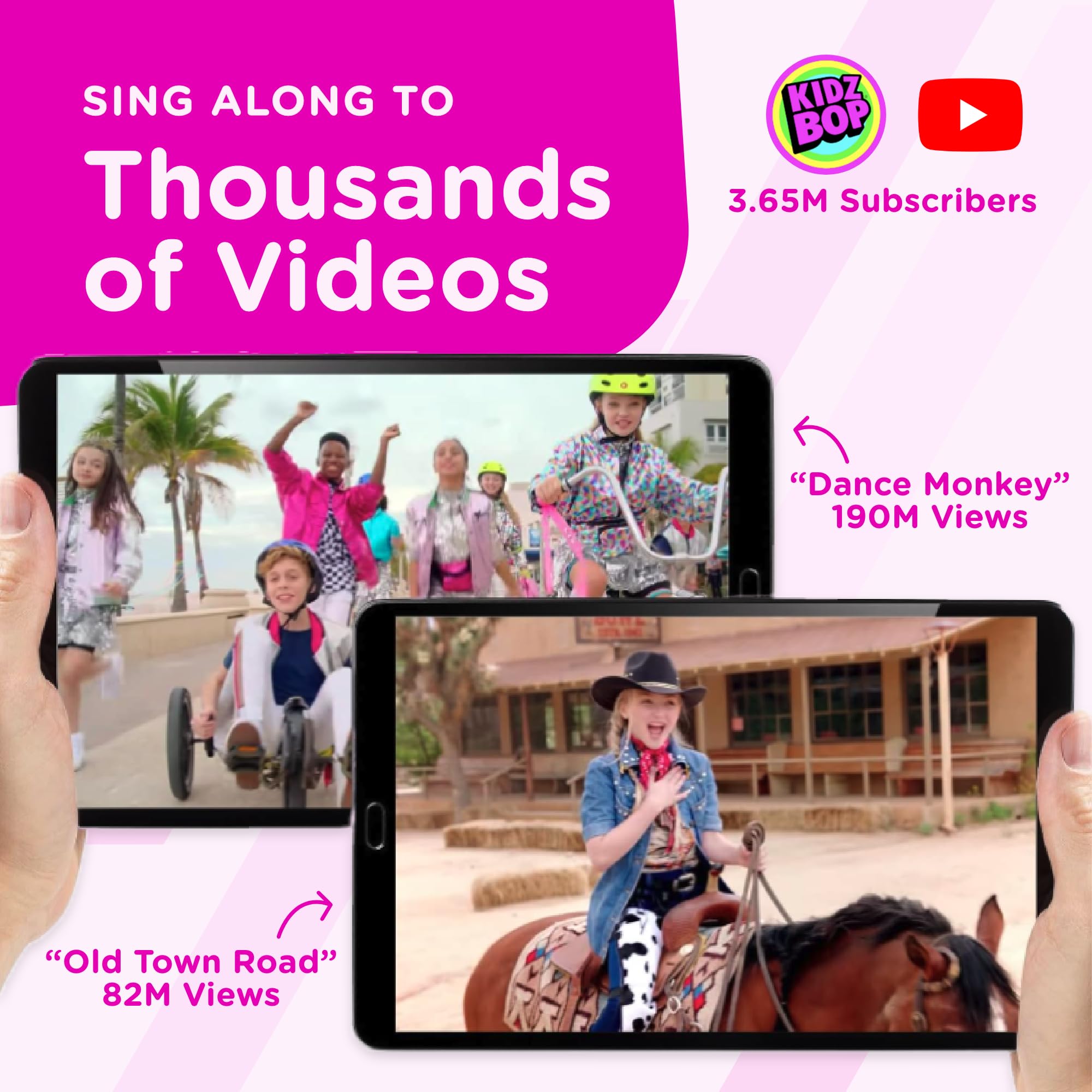 Move2Play, Kidz Bop Karaoke Microphone | The Hit Music Brand for Kids | Toy for Girls & Boys Ages 2, 3, 4, 5, 6, 7, 8+ Years Old | Gift & Birthday Present