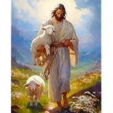 igoodom Jesus Paint by Numbers Kit for Adults, Paint by Numbers | Paint by Numbers Kit for Adults - Perfect for Home Art, Relaxing Painting Time, DIY Gift Projects 16x20inch