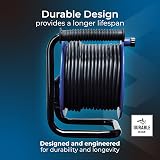 Masterplug Four Socket 25m Open Cable Reel Heavy Duty Work Power LDCC2513/4BL view 3