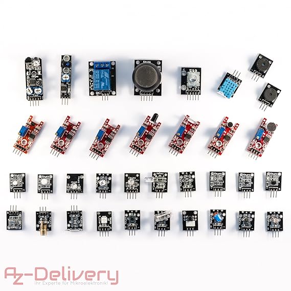 AZDelivery ????? 35 in 1 Arduino Sensorenki Modulkit und Zubehörkit für Arduino und andere Mikrocontroller mit gratis eBook!