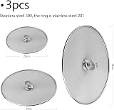 APLUMTREE 3 PCS Stainless Steel Splatter Guard Set - 9.8" 11.4" 13" view 2