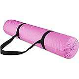 BalanceFrom GoYoga All Purpose High Density Non-Slip Exercise Yoga Mat with Carrying Strap