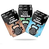 OrganiiLand High Protein Iced Coffee & Matcha Sampler Pack | 100% Raw Grass-Fed Whey, Organic Adaptogens, Pre&Probiotics | 22G Protein, 4.5G BCAA, 0G Sugar, Low Caffeine | 6 Packets