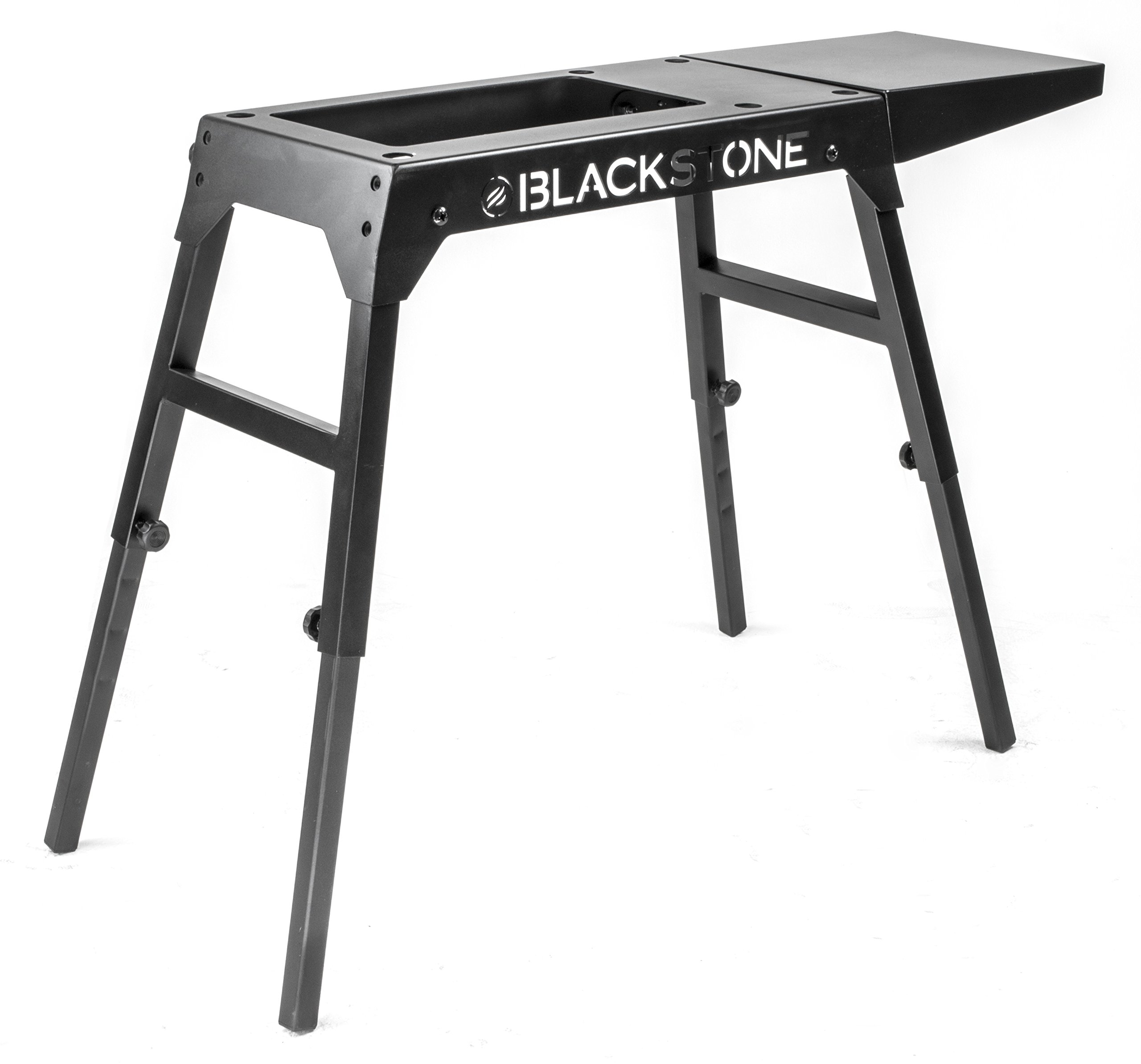 Blackstone Signature Griddle Accessories - Custom Designed for Blackstone 17 inch/22 inch Tabletop Grill - Portable Griddle Table, Legs and Shelf - Adjustable Legs - Camping Table - Black