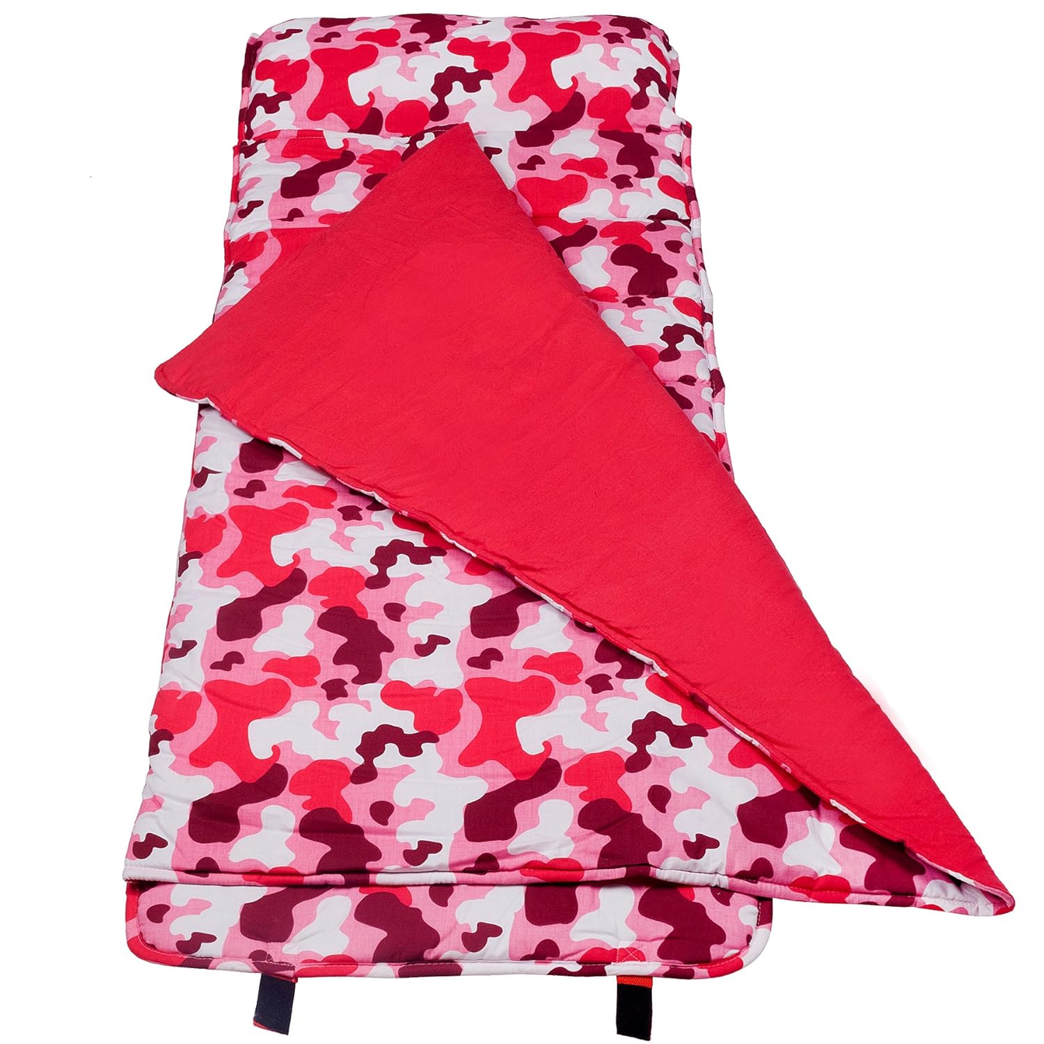 Wildkin Original Nap Mat, Features Built-in Blanket and Pillow, Perfect for Daycare and Preschool or Napping On-The-Go – Camo Pink