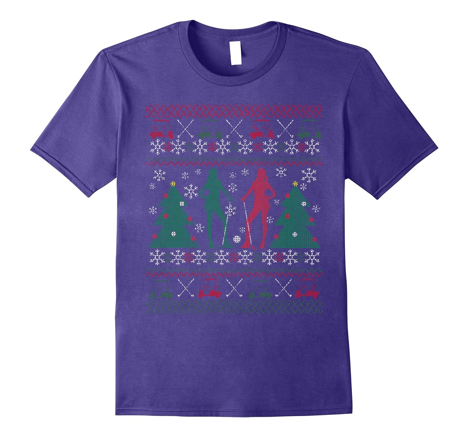 Ugly Christmas Sweater Girl Golf Holiday Shirt-ANZ