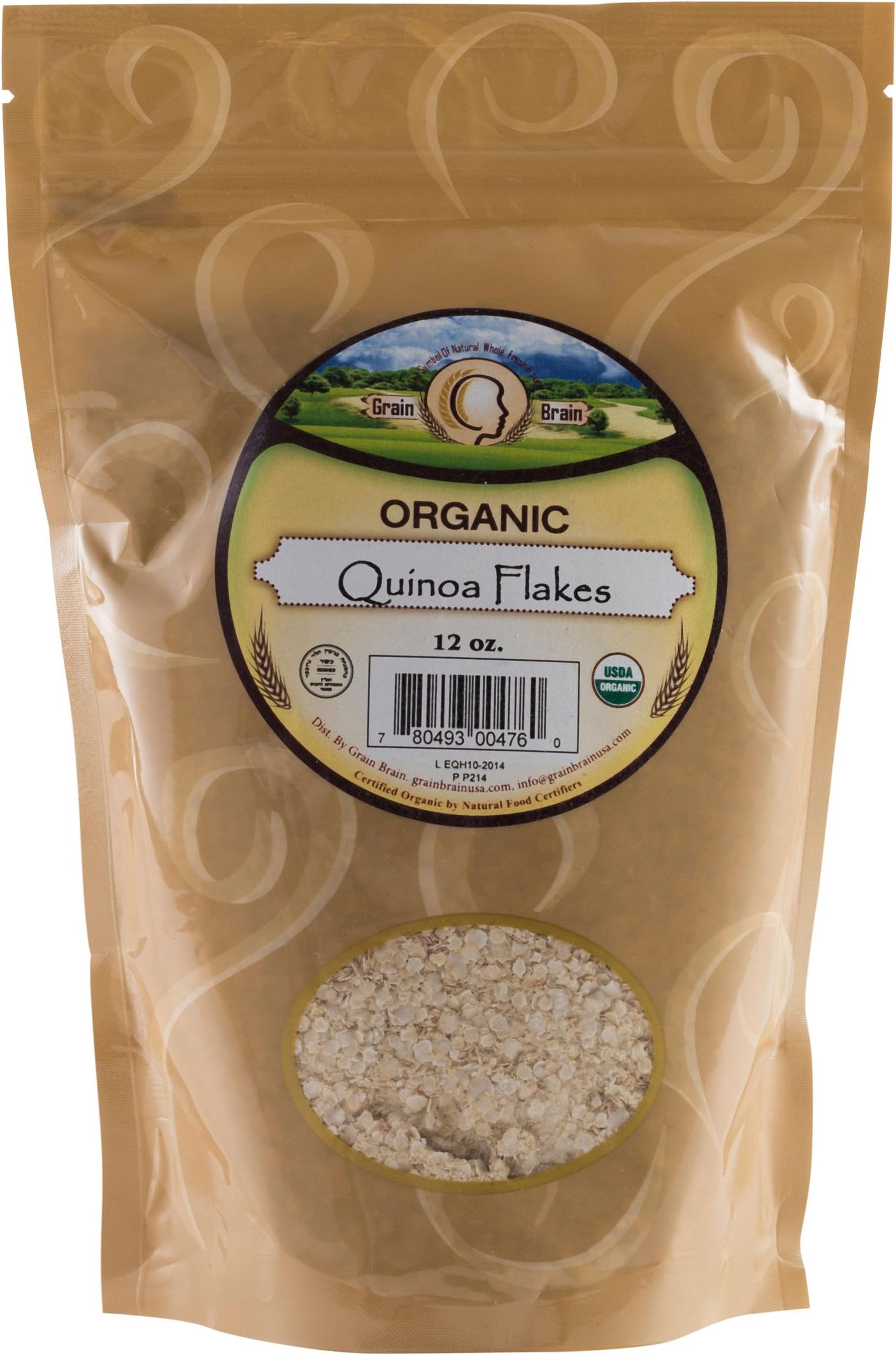 Grain Brain Organic Quinoa flakes (12 ounces x 4)
