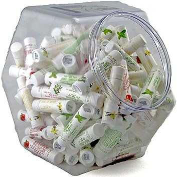 Amazon.com : 120-Pack Lip Balm in Bulk by Naturistick. Assorted Flavors.  100% Natural Ingredients. Includes Display Fishbowl. Best Beeswax Chapstick  for Dry, Chapped Lips. Made in USA : Beauty Amazon.com : 120-Pack Lip Balm in Bulk by Naturistick. Assorted Flavors.  100% Natural Ingredients. Includes Display Fishbowl. Best Beeswax Chapstick  for Dry, Chapped Lips. Made in USA : Beauty