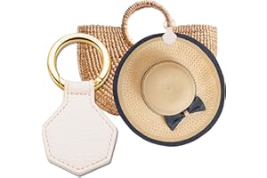 BAREFOOT CARIBOU Magnetic Hat Clip for Travel, Stylish Hands-Free Bag, Purse, Luggage, and Backpack Clip-On Holder for Sun, Bucket, Baseball, and Wide Brim Hats, Travel Accessory (Ivory)
