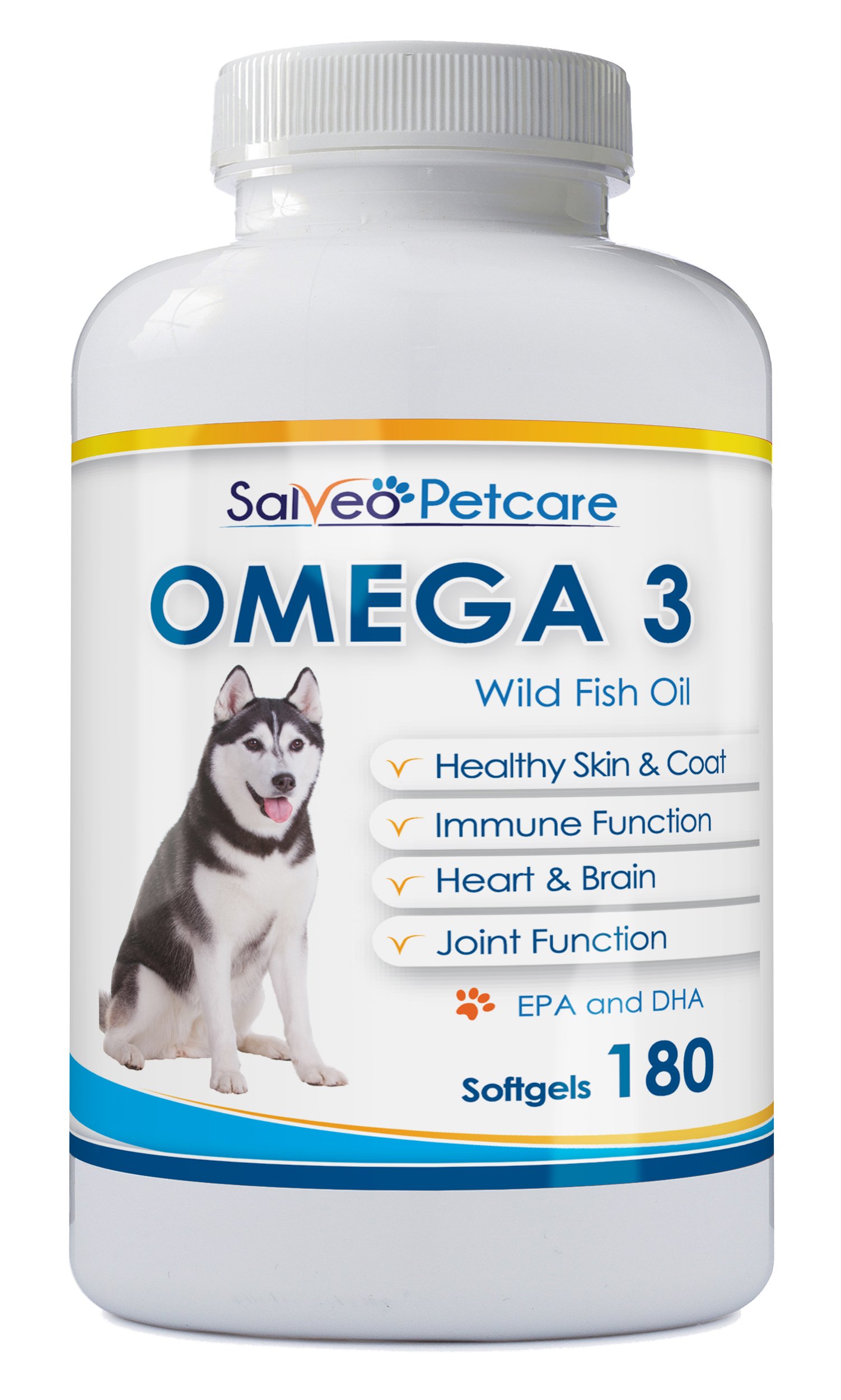 Salveo Petcare Omega 3 Fish Oil for Dogs Natural Pet Supplement for