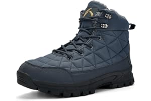 UPSOLO Men's Winter Warm Snow Work Boots