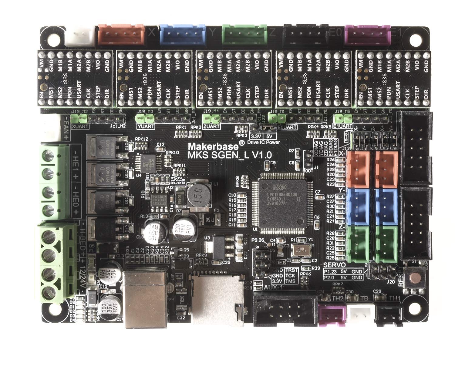 5 Pack TMC 2208+MKS SGenL 32bit controller compatible with Marlin2.0