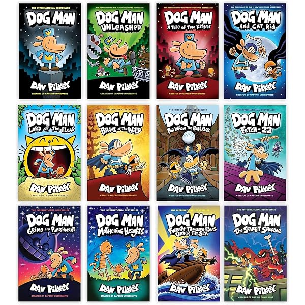 Dogman Series 1-12 Complete Books Set by Dav Pilkey: Dav Pilkey