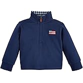 Mud Pie boys Mud Pie Children's Flag Quarter Zip Up