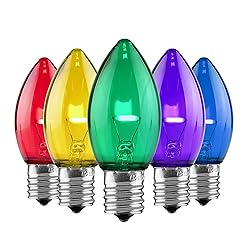 Set of 25 Holiday Lighting Outlet C9 LED Christmas