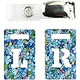 X-ray Markers with Carry-on Strap Radiography Tablet Markers Radiopaque L and R for Radiographer with Forget-Me-Not Multicolour Pattern Clip with Metal Poppers