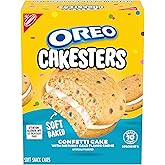 OREO Cakesters Confetti Cake Soft Snack Cakes, 5-2.02 oz Snack Packs | 2 Snack Cakes Per Pack, Individually Wrapped