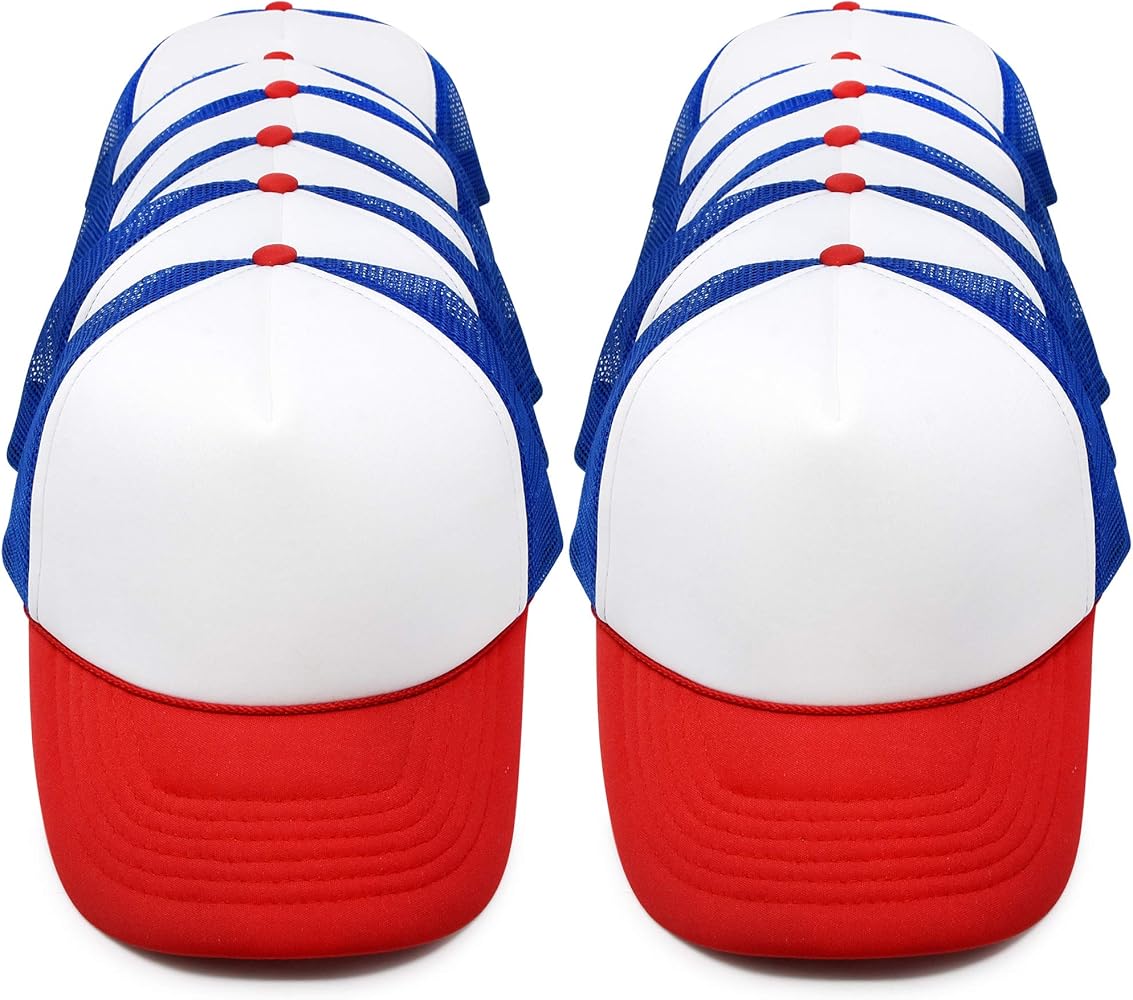 red white and blue hat