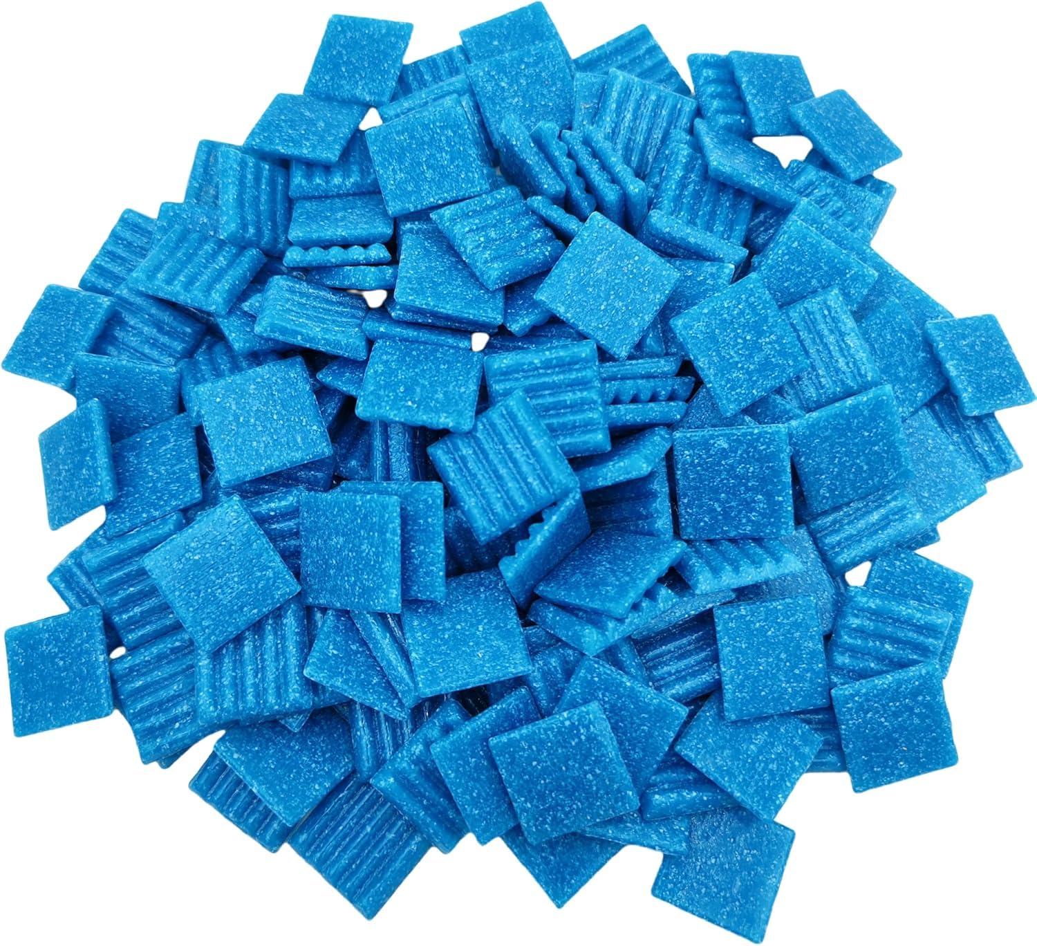 Photo 1 of 1.1LB Quartz Mosaic Tiles, 3/4" Multi Color Mosaic Pieces Stones for DIY Mosaic Making Craft Hobby Arts Home Wall Decoration (Blue)