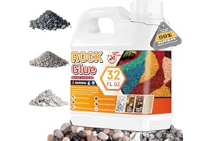 ERCORART Rock Glue for Landscaping - 32 Oz Strong Stone Mulch Glue, Long-Lasting Gravel Adhesive for Garden, Yards, Plants, Outdoor Walkway, Pebbles, Pea Fish Tank Gravel, Weather-Resistant Rubber Mulch Binder