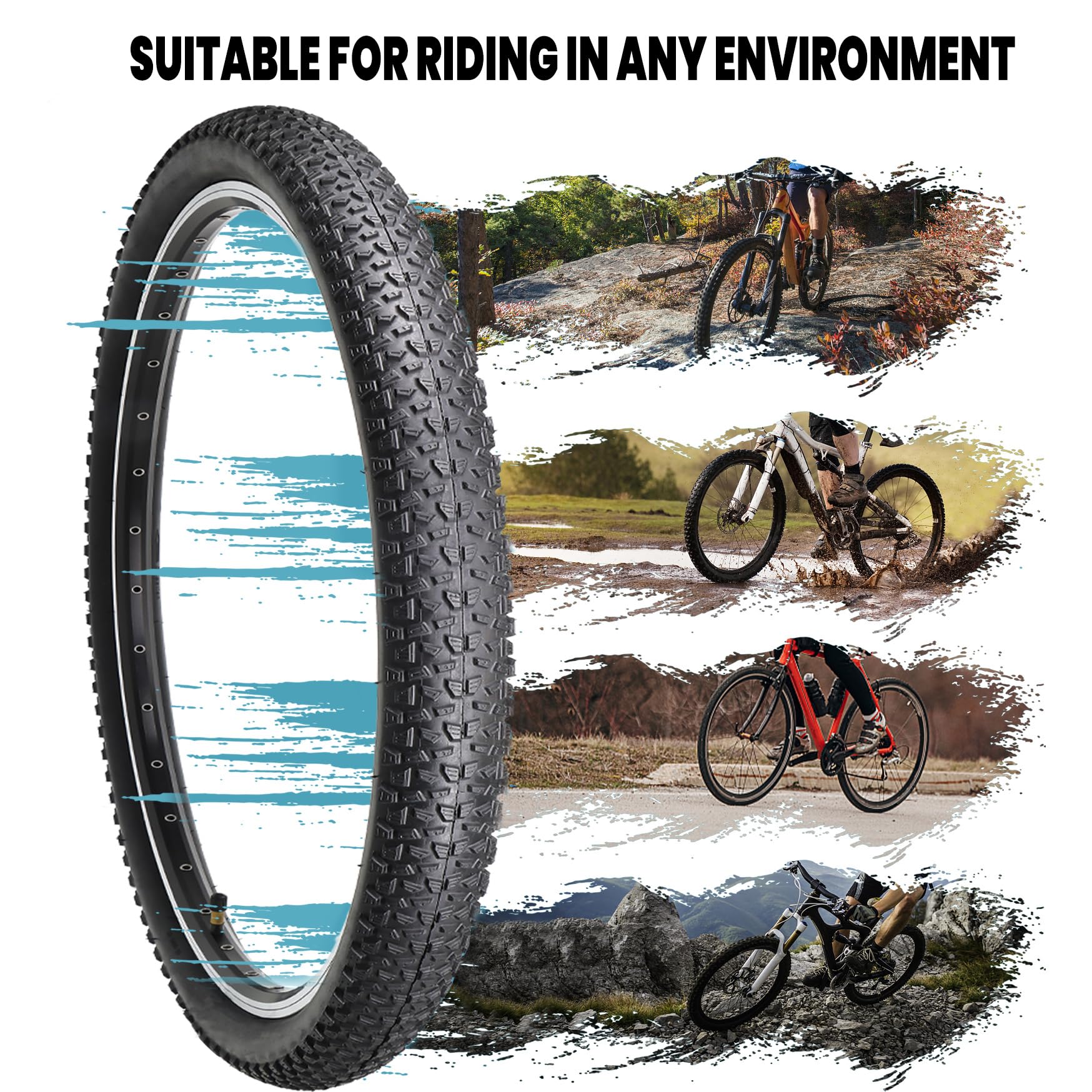 Mtb Mountain Biking Tube Mountain Bike 26 Inch Tire Tubes 26 Inch