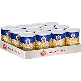 Better Made Potato Sticks 5oz Canister - (Original, 12 Can Tray) - Shoestring Potato Sticks - Gluten Free - Crunchy, Crispy Snack from Fresh Potatoes - Resealable Lid