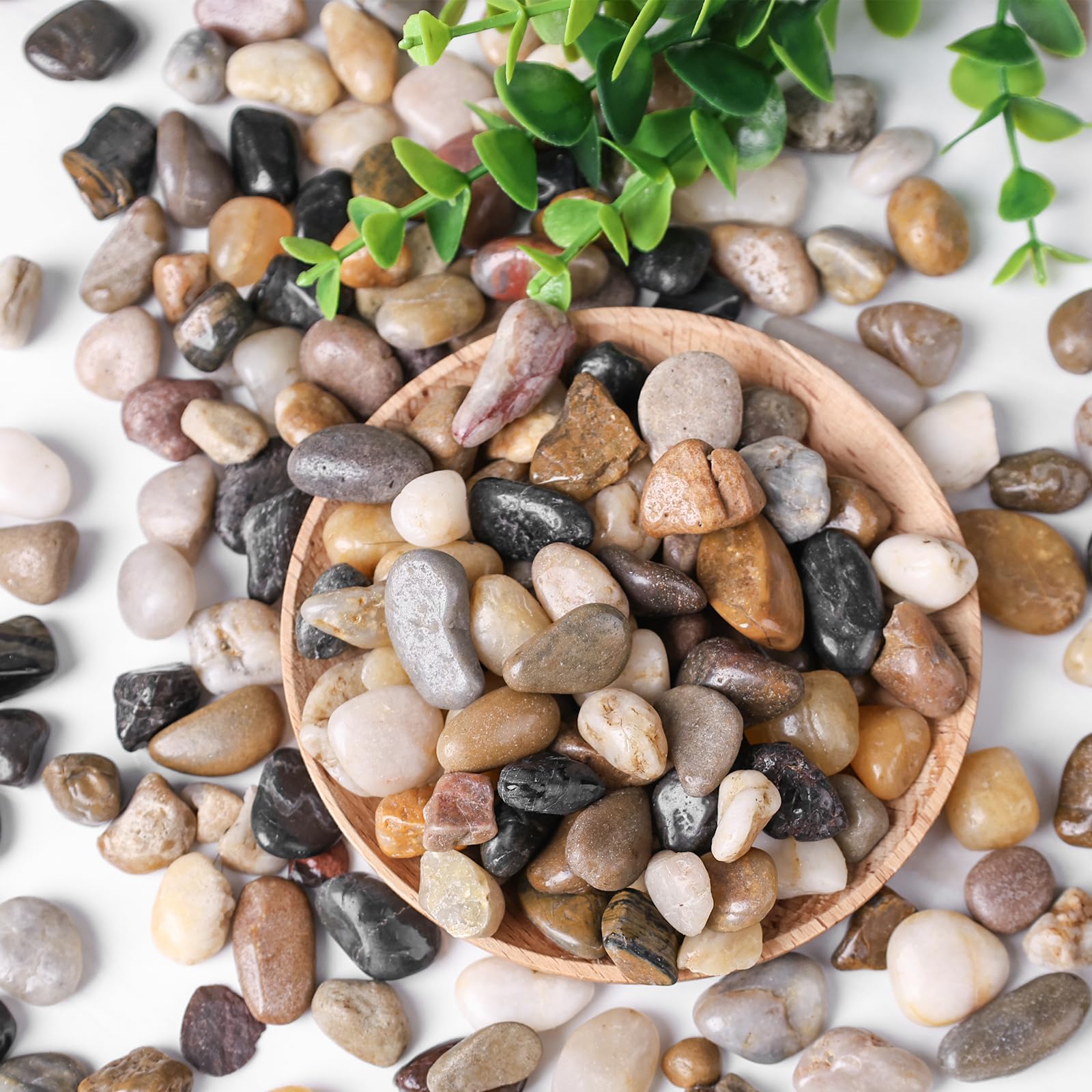 HAKACC 450g Edelsteine, Halbedelsteine Trommelsteine für Kinder und Jugendliche Edelsteinspiel Schatzsuche und Dekoration