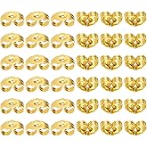 30Pcs Earring Backs for Studs, Gold Earring Backs Replacements Locking for Studs Earrings