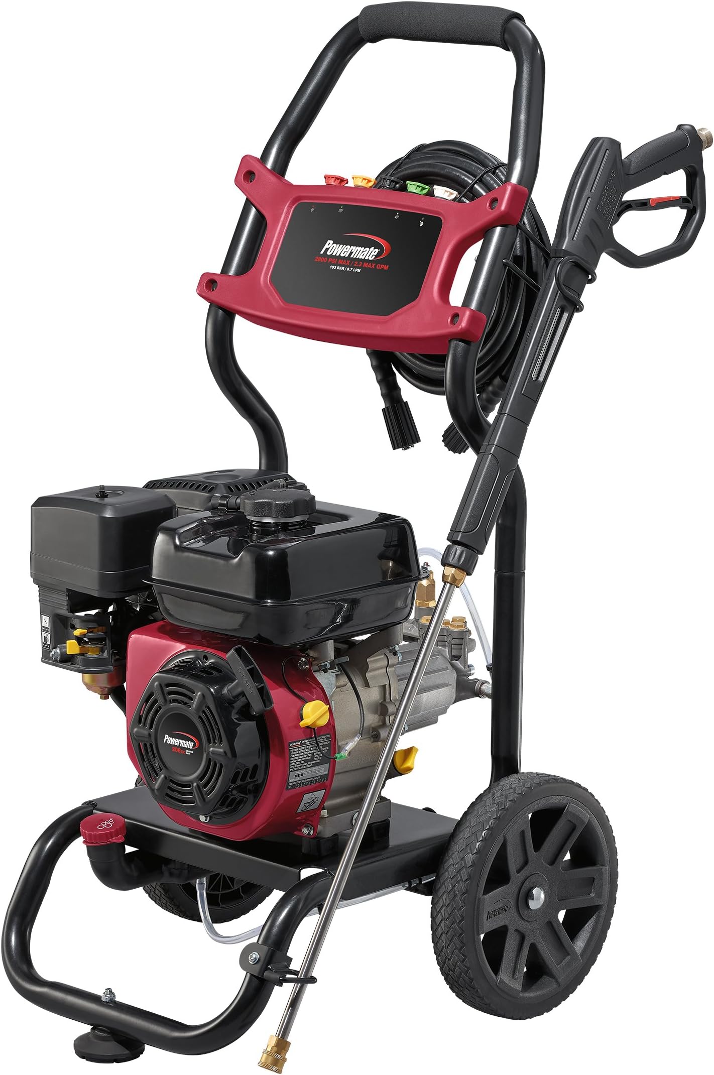 Powermate 7130 2800 Psi Pressure Washer, Red/Black/Gray