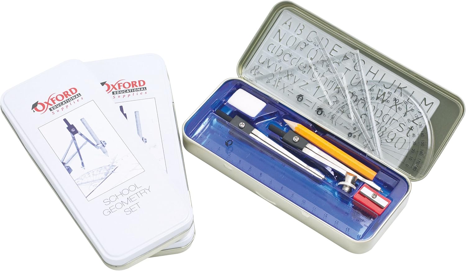 Oxford Educational Supplies Geometry Set in a Tin Amazon.co.uk Office Products