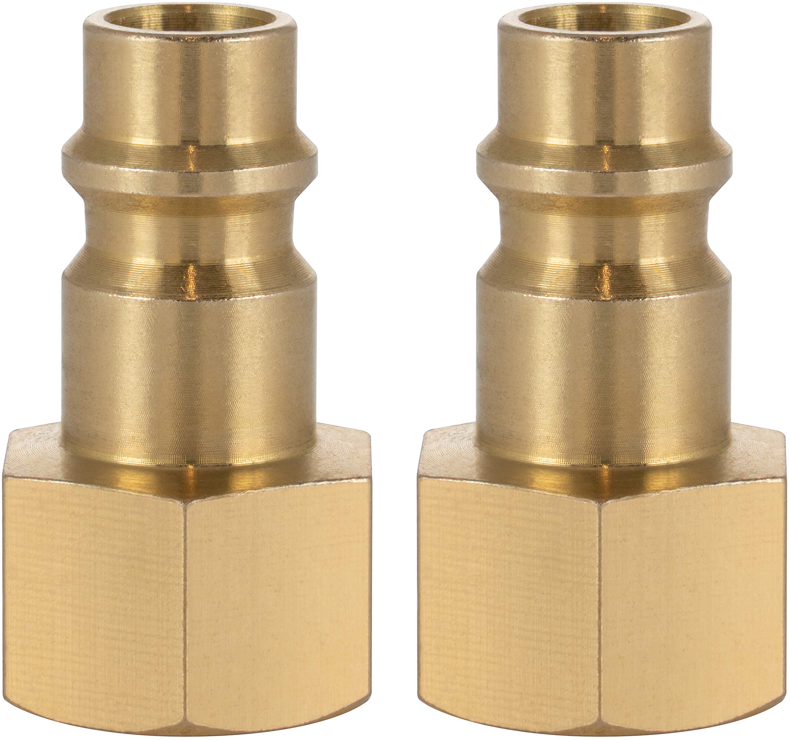 Poppstar 2X Compressed Air Plug NW 7.2 with 1/4" Internal Thread for Compressed Air Fittings