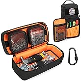 Rexmica Heavy Duty Small Tool Bag Organizer with 2 Detachable Tool Pouches, Multi-functional Tactical Molle Tool Work Bag wit