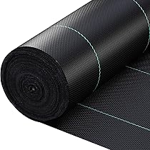 Tissu De Barrière Commerciale Pour Allée, 2 X 91,4 M, Tissu De Protection Contre Les Mauvaises Herbes, Tissu Paysager Très Résistant De 99,2 G Pour Contrôle De L'érosion, Tissu Paysager, Barrière
