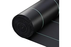 FORIMO Commercial Weed Barrier - 6x300 ft Heavy Duty Landscape Fabric, 3.5oz French Drain Fabric for Erosion Control, Ideal for Construction Projects