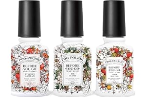 Poo-Pourri Before-You-Go Toilet Spray, Spring 2 Oz Variety Pack– Apple Bottom, Peaches & Cream, and Fir Flush