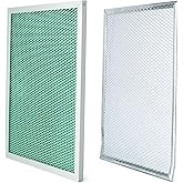 VAINELY 2Pcs SV66133 MERV-8 Filter Kit Compatible with Broan Nutone AI series Ventilator B130H65RT B110H65RT B160H65RT B150H75NT HRVXXSHA1130 ERVXXSVA1130 HRVXXSHA1160 Washable Replacement Parts