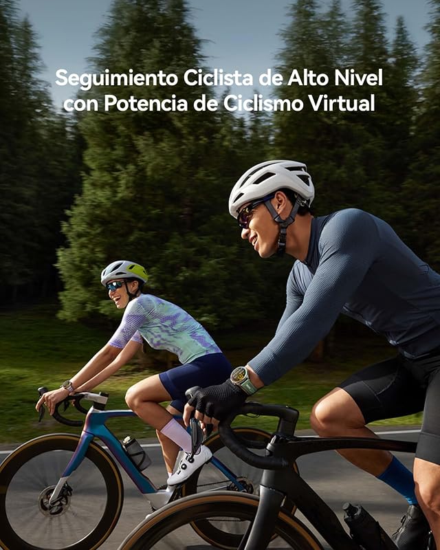 Relógio inteligente GPS Watch GT 6 de 46mm, ecrã tátil AMOLED de 1,47'', até 21 dias de autonomia, ciclismo, 100+ modos desportivos, compatível com iOS Android, NFC, monitorização de saúde, preto