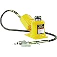 ESCO 10399 Yellow Jackit Air Hydraulic Bottle Jack, 20 Ton Capacity, 10.25 Inch Height 14 Inches Height