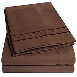 1500 Supreme Collection Twin Sheet Sets Brown - 3