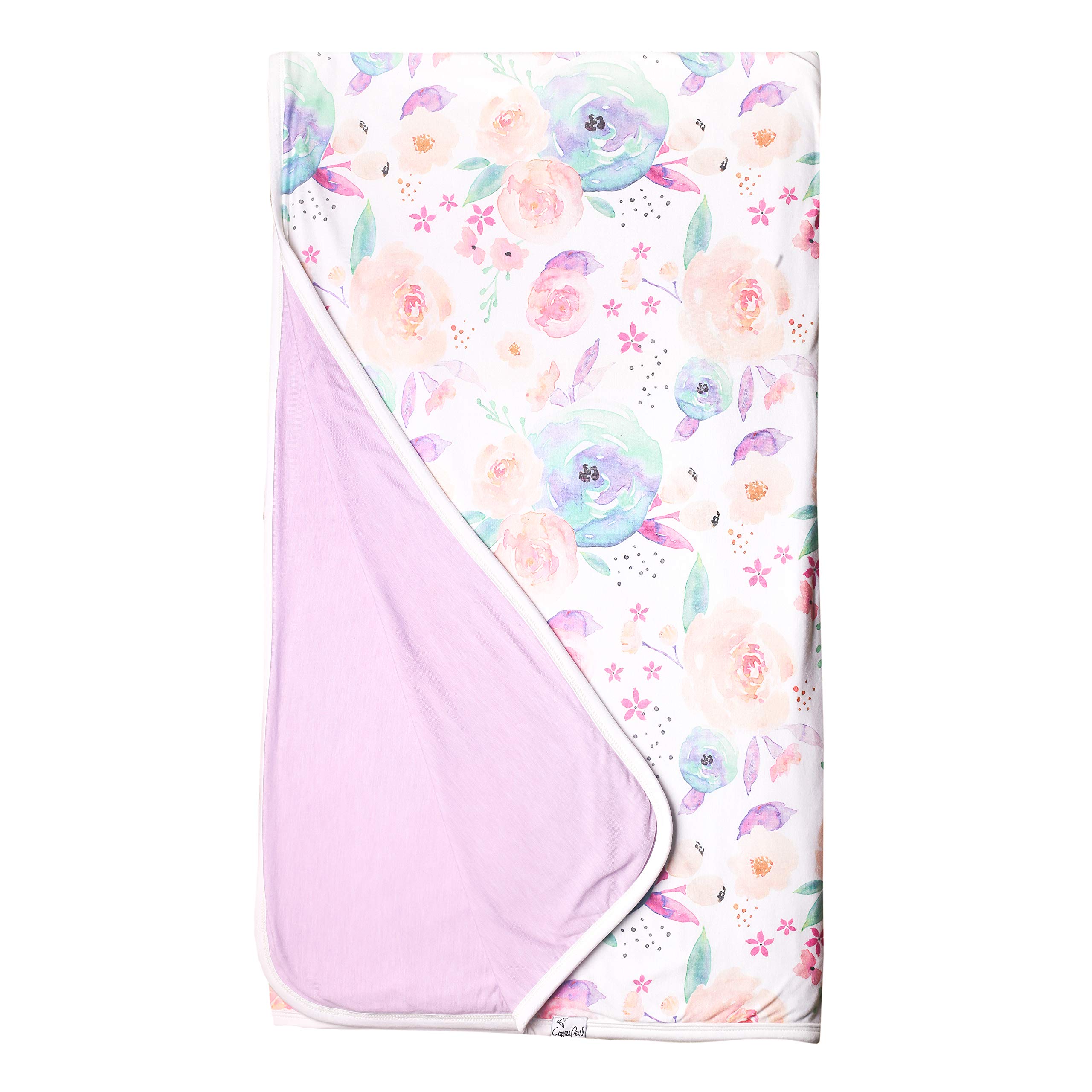 Copper Pearl Jumbo Premium Knit 3 Layer Stretchy Throw Blanket "Bloom"