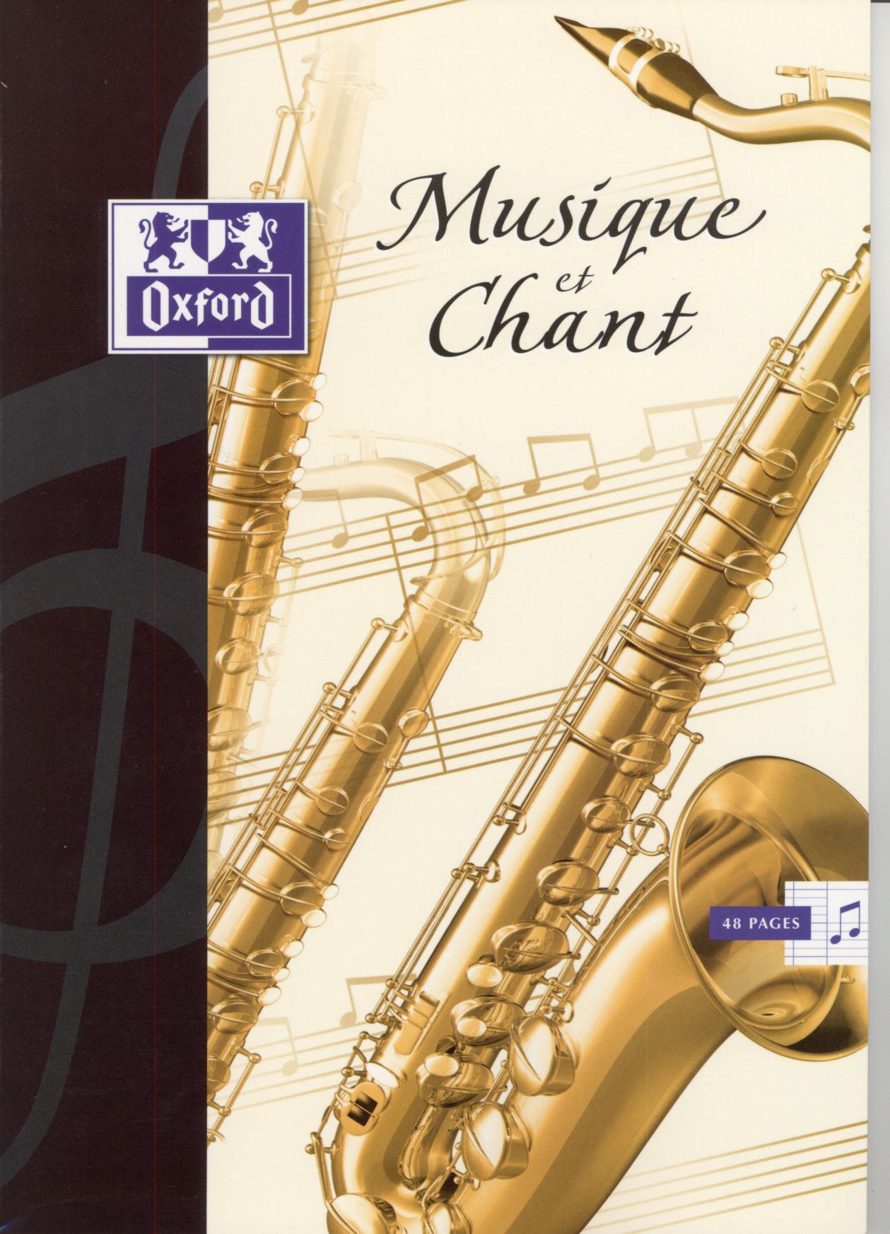 Oxford Scolaire 100101475 Stitched Exercise Book Music and Singing 240 x 320 cm 48 Pages 90 G