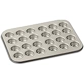 Cuisinart Chef's Classic Nonstick Bakeware 24-Cup Mini Muffin Pan, Champagne